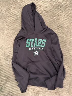 NHL Dallas Stars Black Hoodie with Green Logo